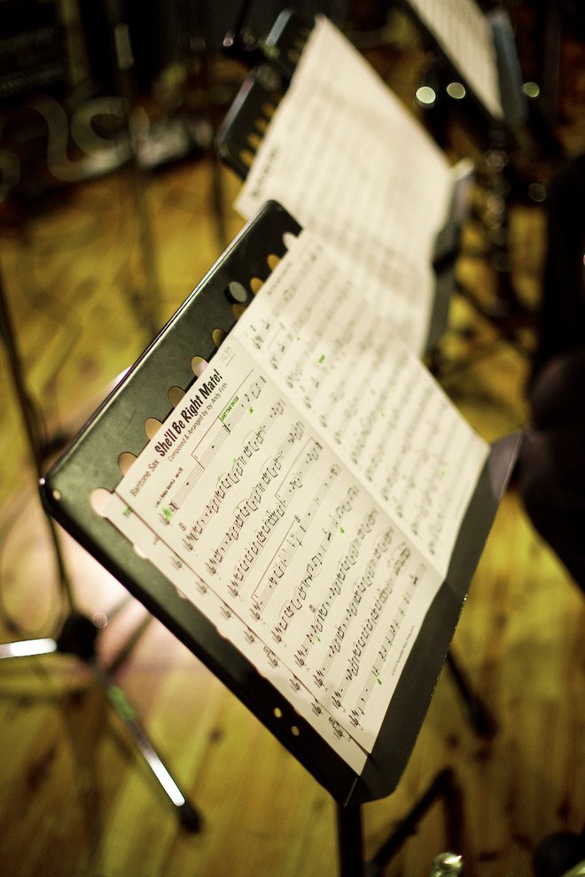 Printed Music on a music stand-Andy Firth Music
