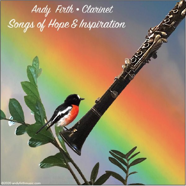 The cover to the albim, "Songs of Hope & Inspiration-Andy Firth"